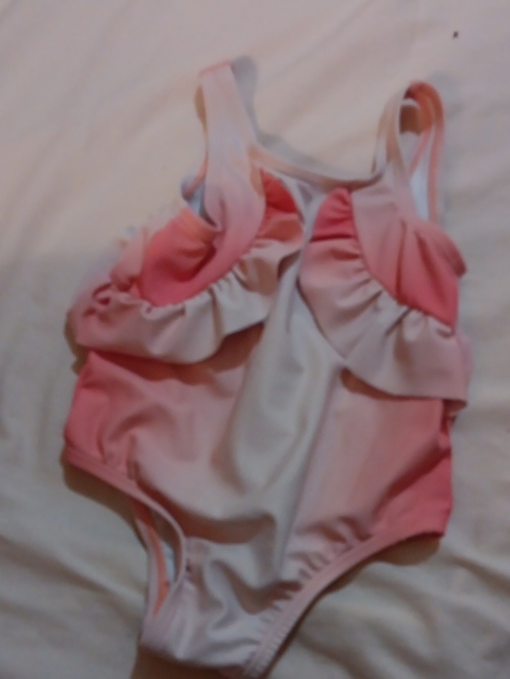 Starting Out Kids One-Piece Swimsuit in Pink and White